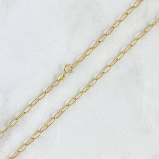 Cadena Cajón | Oro Amarillo +3 | 4.8gr | 50cm | 3mm Diamantada