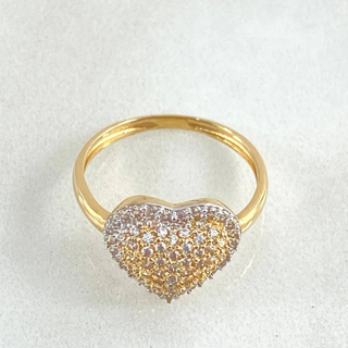 Anillo Corazon Tupido | Oro Amarillo 18K | 2.65gr | T5 1/2