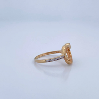 Anillo Triple Corazones | Oro 18K | 1.8gr | T7