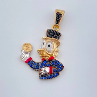 Dije Pato Inspirado | Tres Oros 18K | 3.2gr | 3cm