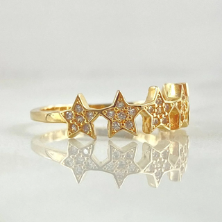 Anillo Estrellas | Oro Amarillo 18K | 2.15gr | T6 1/4