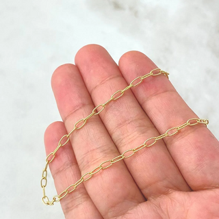 Cadena Cajón | Oro Amarillo +3 | 4.8gr | 50cm | 3mm Diamantada