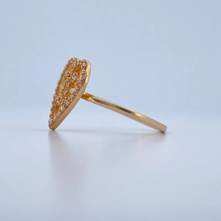 Anillo Ola Cruzada | Oro Amarillo 18K | 2.6gr | T7 1/4