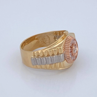 Anillo Cronotempo | Tres Oros 18K | 6.75gr | T9 1/2