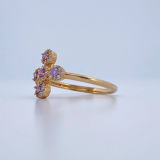 Anillo Cruz Tupida | Oro Amarillo 18K | 2.25gr | T6