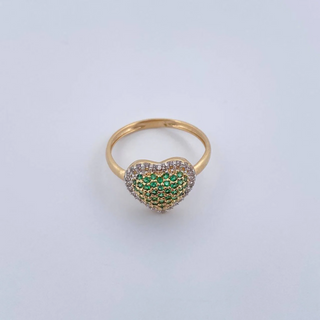 Anillo Corazon | Oro 18K | 2.45gr | T6 1/2