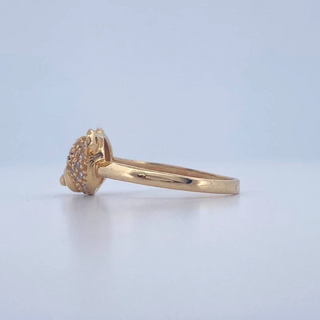 Anillo Rostro Oso | Oro Amarillo 18K | 2.2gr | T7