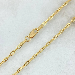 Cadena Escalera Volga | +3 Oro 18K | 5.95gr | 45cm