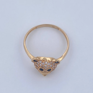 Anillo Rostro Oso | Oro Amarillo 18K | 2.2gr | T7