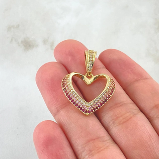 Dije Silueta Corazón | Oro Amarillo 18K | 3.45gr | 3cm