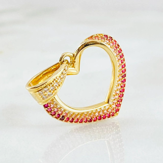 Dije Silueta Corazón | Oro Amarillo 18K | 3.45gr | 3cm