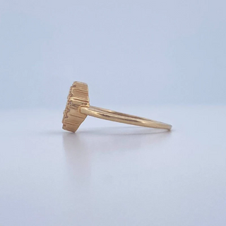 Anillo Trebol | Oro Amarillo 18K | 2.75gr | T7
