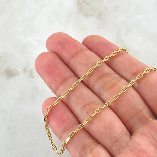 Cadena Escalera Volga | +3 Oro 18K | 5.95gr | 45cm