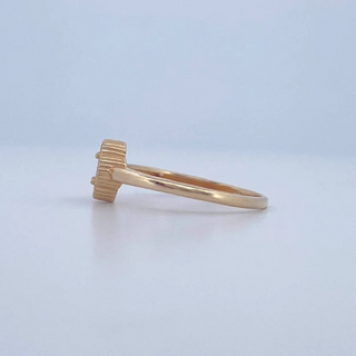 Anillo Trebol | Oro Amarillo 18K | 2.25gr | T8