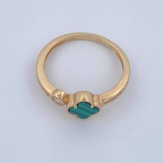 Anillo Trebol | Oro Amarillo Nac.Esp. 18K | 2.65gr | T7 1/2