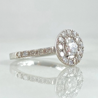 Anillo Solitario de Compromiso | Diamantes Blancos 1.4QTS Oro Blanco | 4.2gr | T5