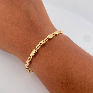 Pulso Tornillo Barril | Oro 18K | 5.85gr | 21cm