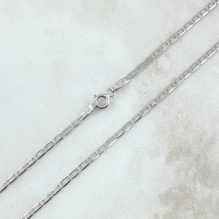 Cadena Plana | Oro Blanco +3 18K | 3.4gr | 45cm | 1.7mm