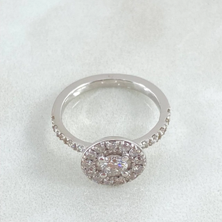 Anillo Solitario de Compromiso | Diamantes Blancos 1.4QTS Oro Blanco | 4.2gr | T5