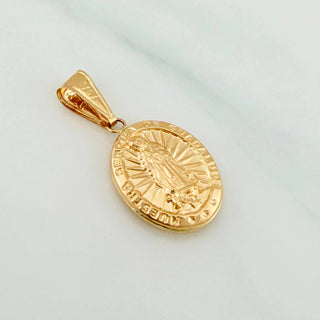 Dije Virgen De Guadalupe | Oro Amarillo 18K | 1.5 g | 3 cm