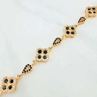 Pulso Trebol Gota | Oro Amarillo 18K | 12.4 g | 20 cm | 9.5 mm