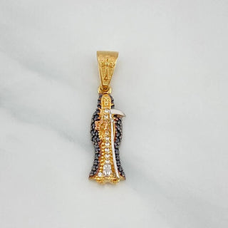 Dije Santa Muerte | Tres Oros 18K | 2.45 g | 3 cm