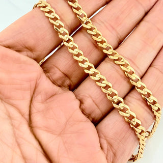 Cadena Cubana | Oro Amarillo 18K | 15.85 g | 61.5 cm | 4.4 mm