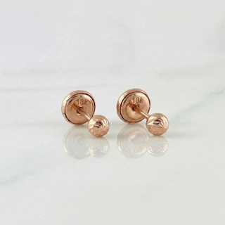 Topos Bola | Oro Rosa 18K | 0.6 g | 3 mm