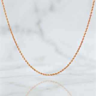 Cadena Lazo 1.55g / 50cm / 1.3mm Oro Rosa 18K