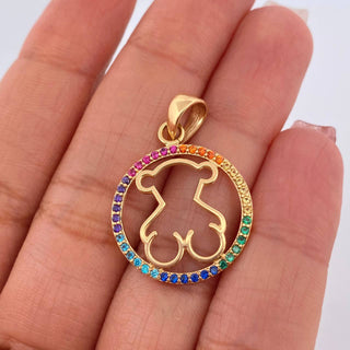 Dije Silueta Oso Ts | Oro Amarillo 18K | 3 g | 3.2 cm