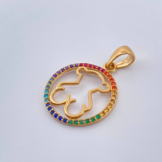 Dije Silueta Oso Ts | Oro Amarillo 18K | 3 g | 3.2 cm