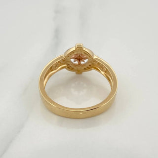 Anillo Estrella Cardinal | Dos Oros Amarillo Blanco 18K | 5.8gr | T10 1/2