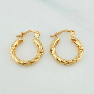 Candongas Fiora | Oro Amarillo 18K | 1.45 g | 2 cm