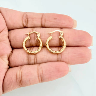 Candongas Fiora | Oro Amarillo 18K | 1.45 g | 2 cm