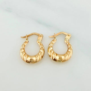 Candongas Mirilla | Oro Amarillo 18K | 1.1 g | 1.05 cm