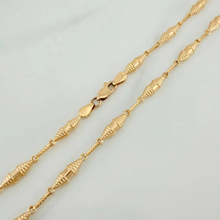 Cadena Rustica Dubai | Oro Amarillo 18K | 9.35gr | 63cm | 2.95mm