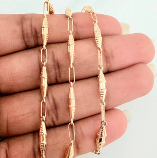 Cadena Rustica Dubai | Oro Amarillo 18K | 9.35gr | 63cm | 2.95mm