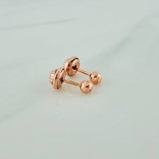Topos Bola | Oro Rosa 18K | 0.6 g | 3 mm