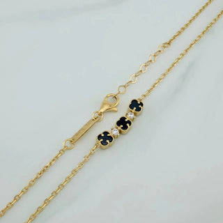 Cadena Trebol Aro Seguido | Oro Amarillo 18K | 4gr | 45cm | 0.5mm