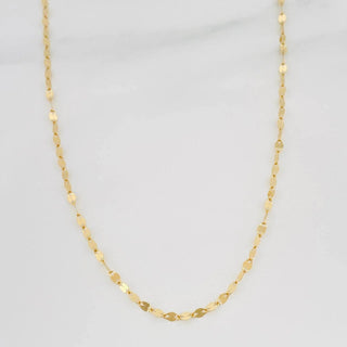 Cadena Flor Espejo | Oro Amarillo 18K | 1.15 g | 50 cm | 1.4 mm