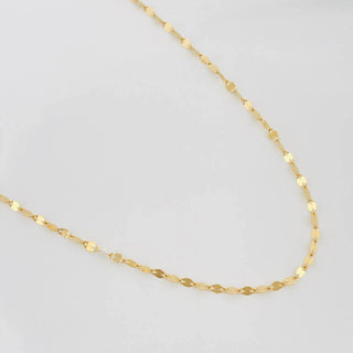 Cadena Flor Espejo | Oro Amarillo 18K | 1.15 g | 50 cm | 1.4 mm