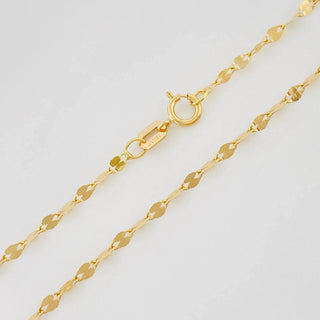 Cadena Flor Espejo | Oro Amarillo 18K | 1.15 g | 50 cm | 1.4 mm