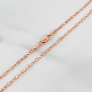 Cadena Morse | Oro Rosa 18K | 3.7 g | 40.05 cm | 0.7 mm