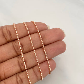 Cadena Morse | Oro Rosa 18K | 3.7 g | 40.05 cm | 0.7 mm
