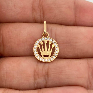 Dije Corona | Oro Amarillo 18K | 0.65 g | 1.9 cm