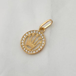Dije Corona | Oro Amarillo 18K | 0.65 g | 1.9 cm