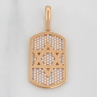 Dije Estrella De David | Oro Rosa 18K | 6.55 g | 4 cm