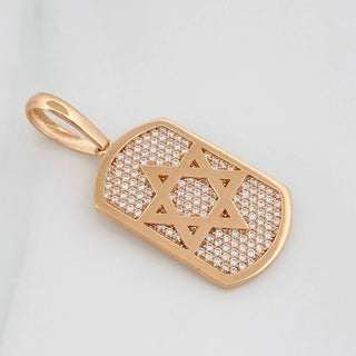 Dije Estrella De David | Oro Rosa 18K | 6.55 g | 4 cm