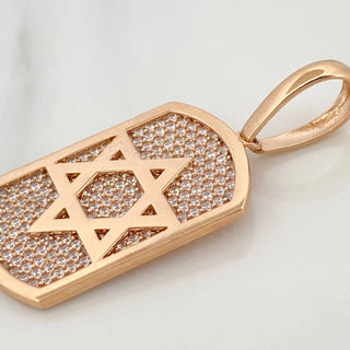 Dije Estrella De David | Oro Rosa 18K | 6.55 g | 4 cm