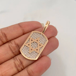 Dije Estrella De David | Oro Rosa 18K | 6.55 g | 4 cm